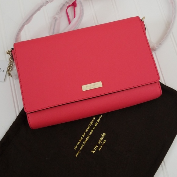 New kate spade Tilden Place crossbody red leather - Picture 1 of 7